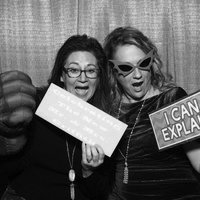 Black and White Themed Photo Booth Picture