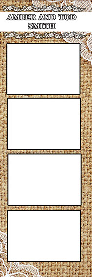 rustic burlap 2x6